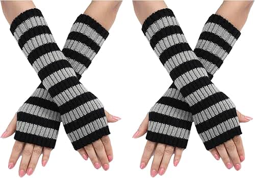 【Llife】CASHMERE KNIT ARM WARMER Leaf Knit Cashmere Fingerless Arm Warmer Mushroom Brown
