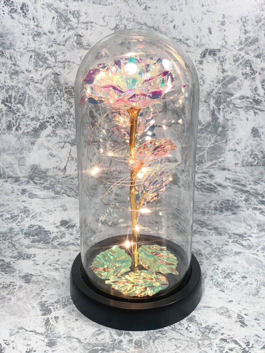 Amazon.co.jp: 「電飾 七色の薔薇/バラ/ばら ガラスドーム 電池で発光