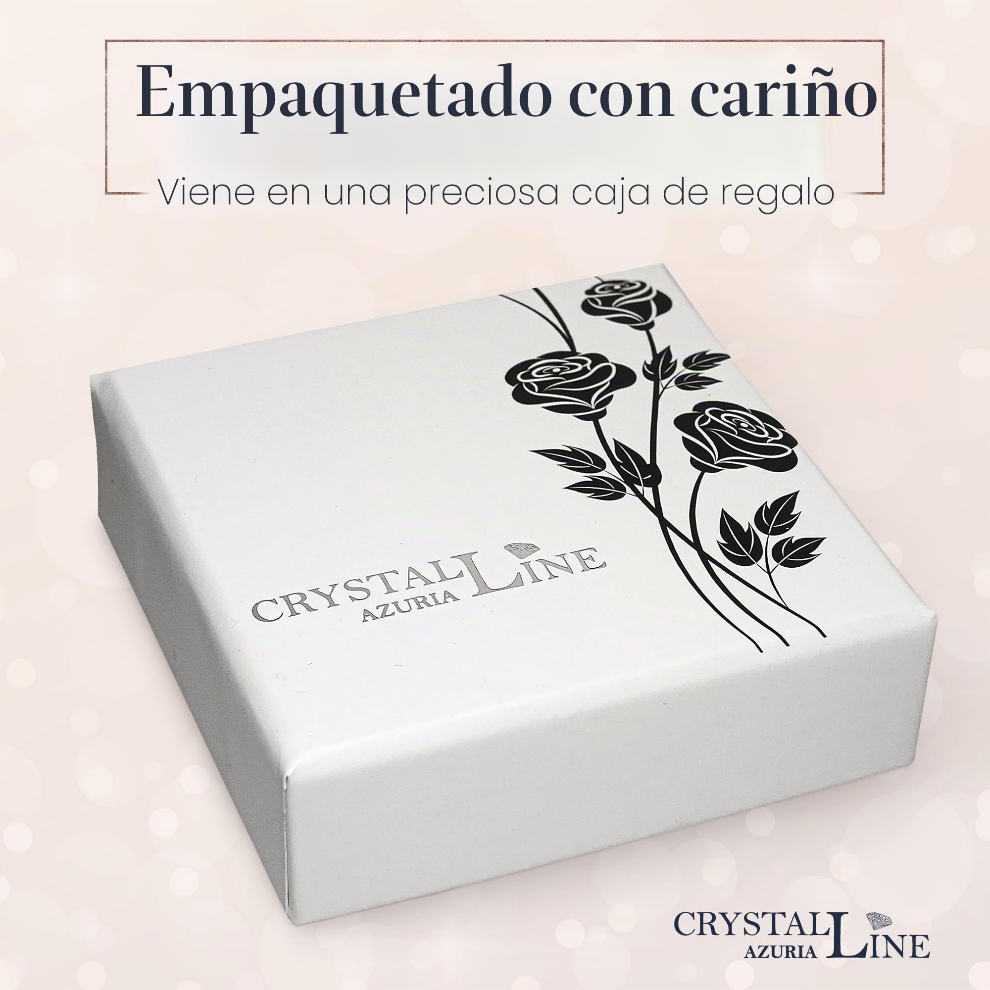 Crystalline Azuria Mujer 18ct Chapado en Oro Cristales Marrón Topacio simulado Rombo Retro Pendientes para Mujer y Niña