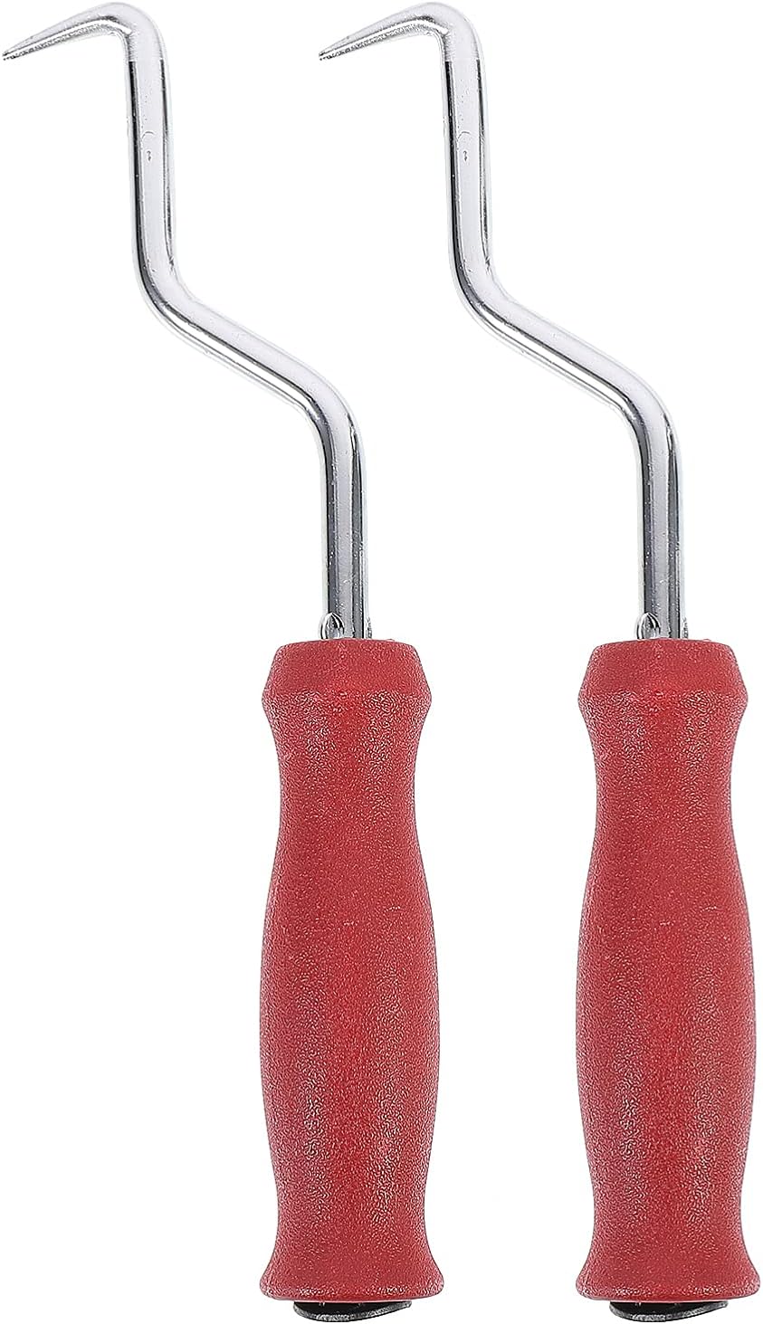 Generic Sturdy Curved Steel Hooks 2pcs Rebar Tie Tool Wire Rebar Tool High-temperature Resistance Non Grip for Construction