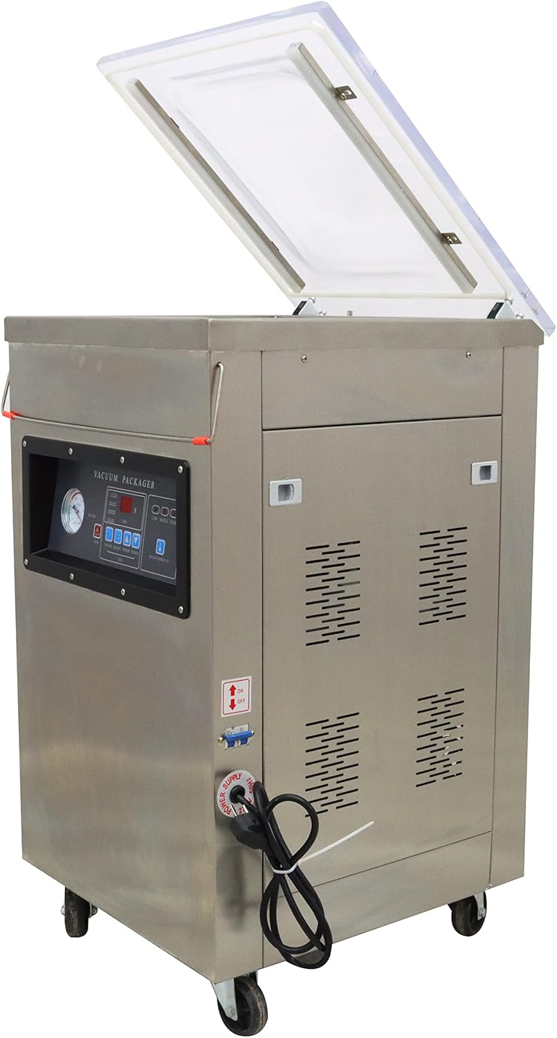 INTSUPERMAI Single Chamber Vacuum Packaging Machine DZ400 Vacuum Seal Machine Stainless Steel Vacuum Sealing Machine Packaging Sealer 110V