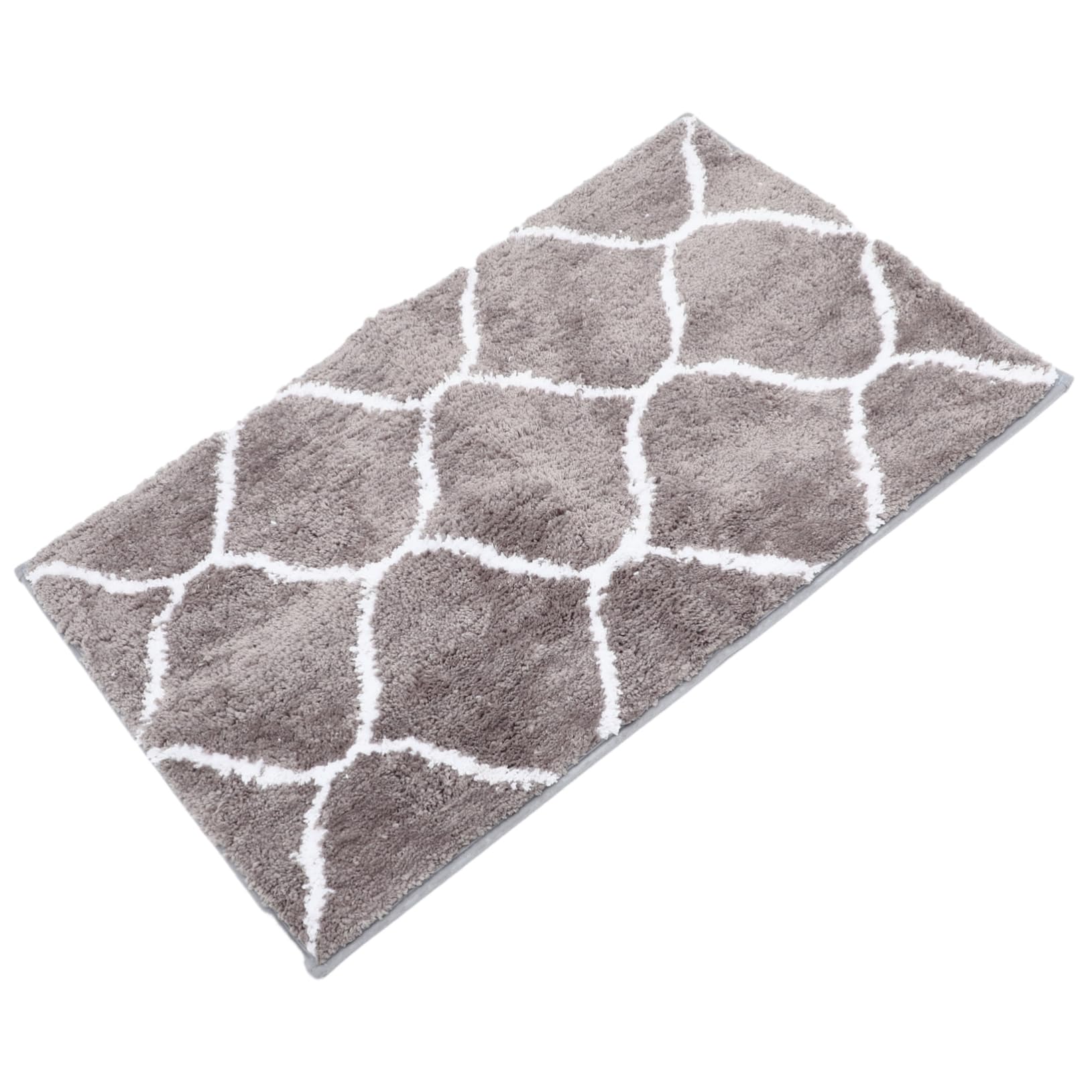 Tapis de bain antidérapant en polyester absorbant au motif lanternes pour l'entrée