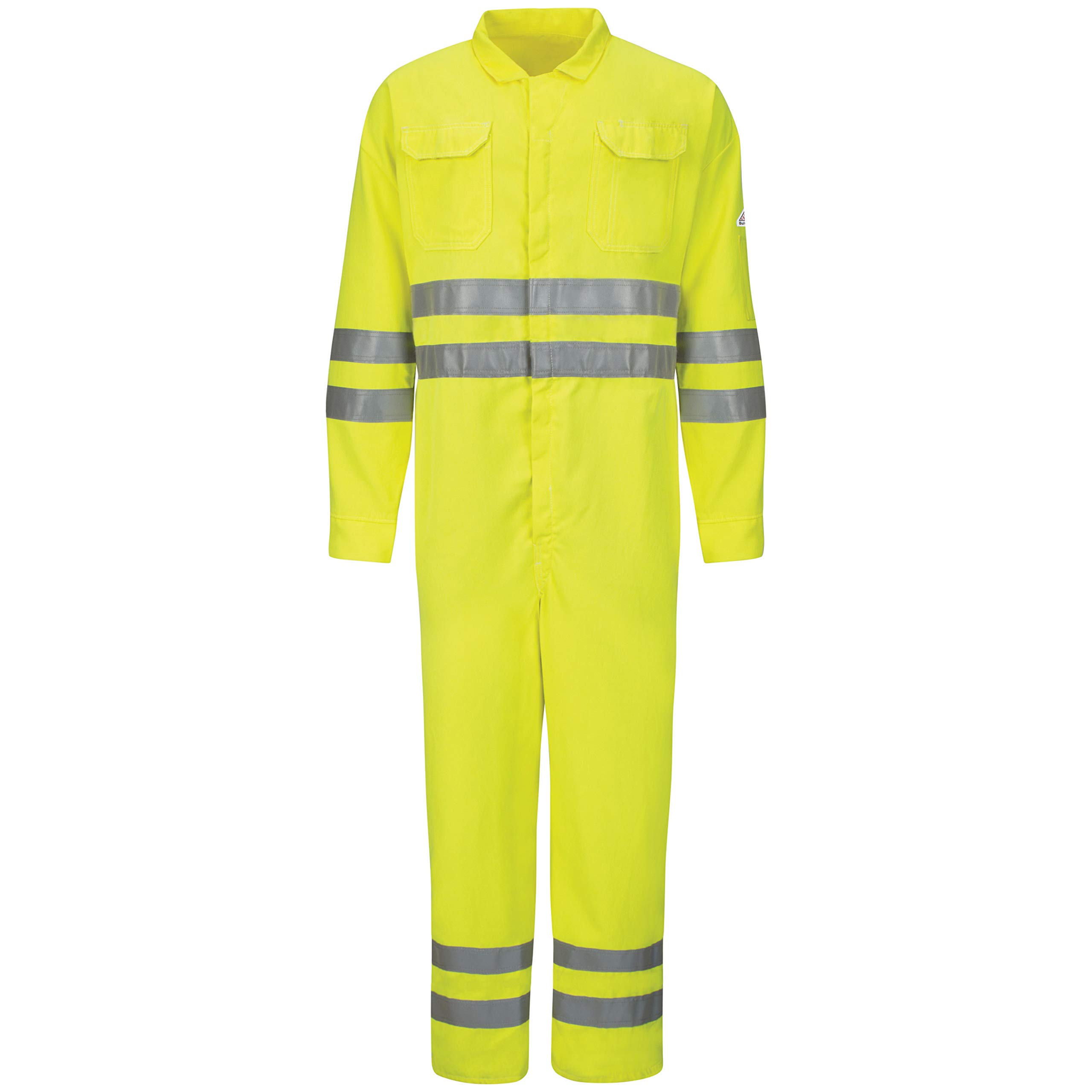 Bulwark FRmensCMD8Hi-vis Deluxe Coverall With Reflective Trim Overalls/Coveralls - multi - 56