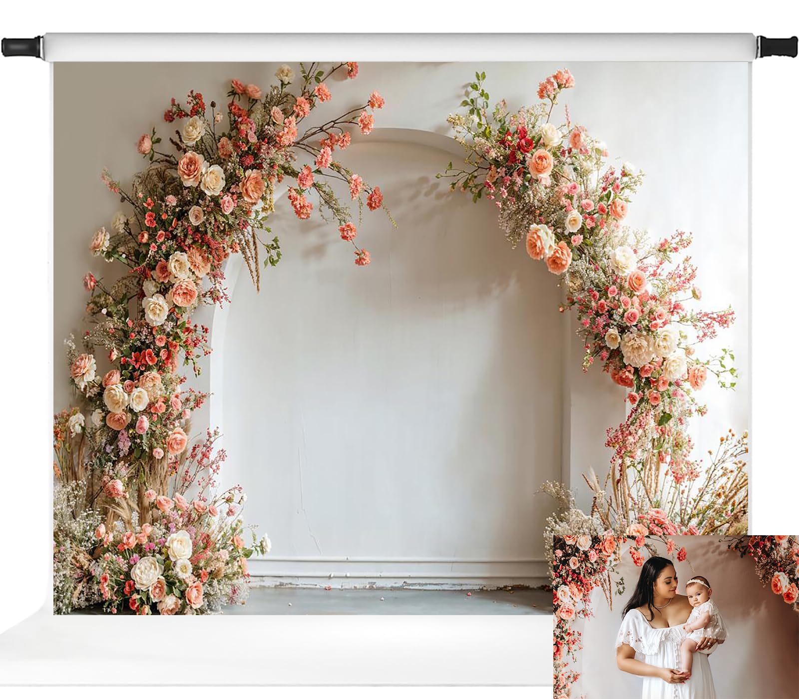 Kate 10x10ft Backdrop Boho Photography Background Spring Photo Backgrounds Green Plants Decoration Background Portrait Background Microfiber Backgrounds Studio Photo Backdrop