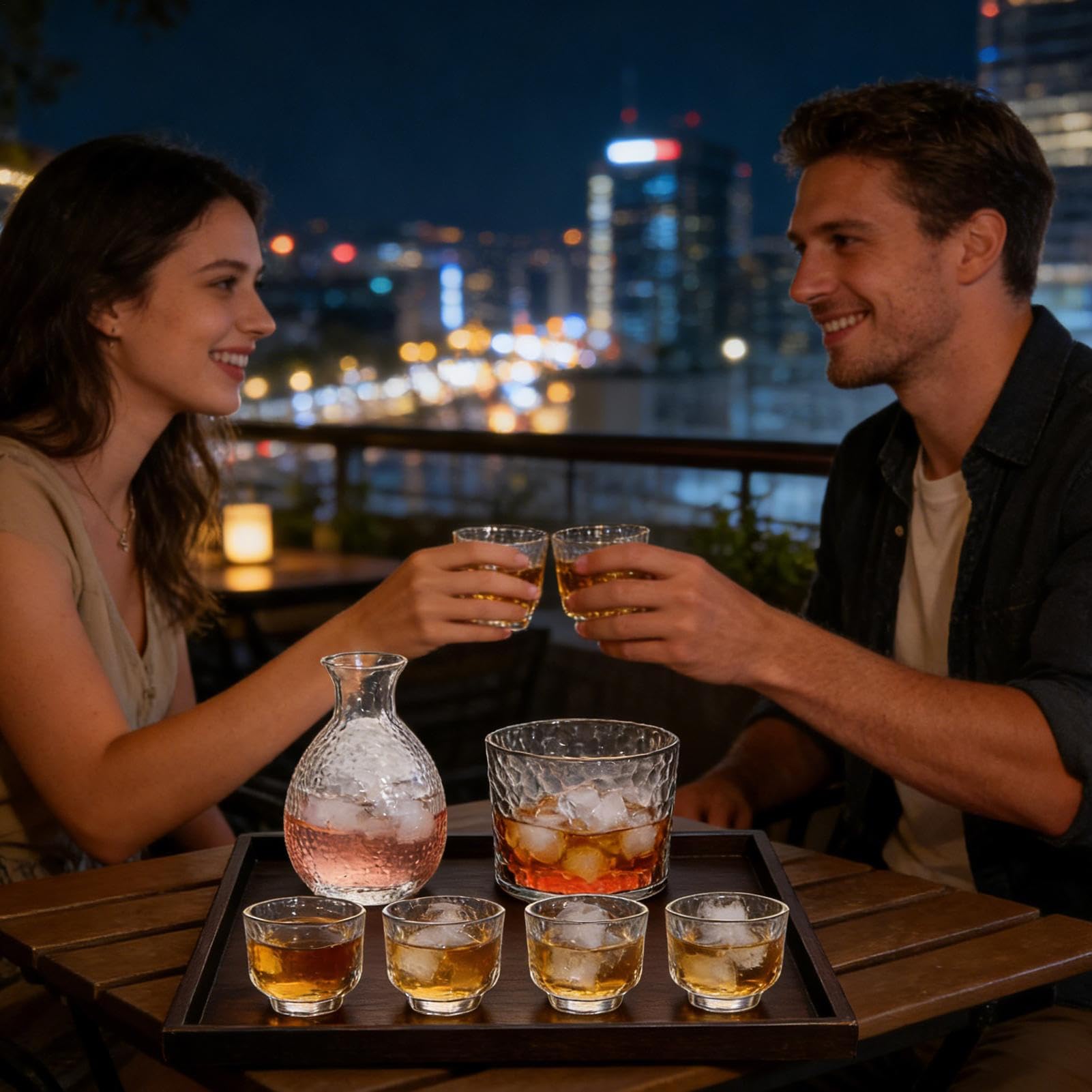 Ensemble De Tasses À Saké Verres À Boire En Verre Du Japon