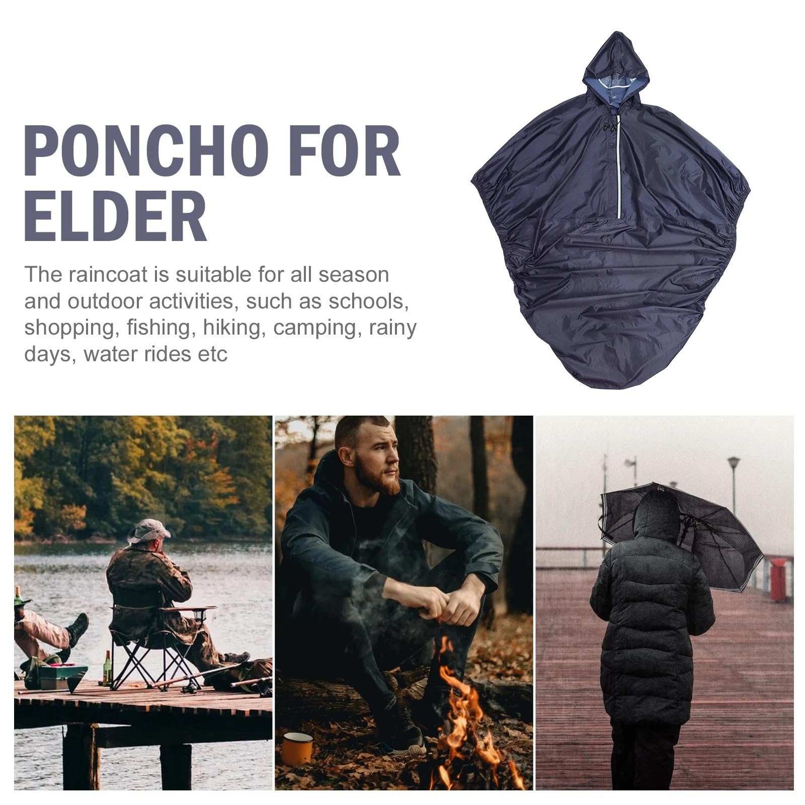 Chubasquero Para Silla De Ruedas Impermeable for silla de ruedas for personas mayores, ligero y práctico poncho for exteriores, impermeable for adultos con discapacidad