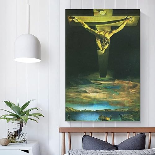 Vista 118 de 40 pinturas famosas de Dali - Salvador Dalí - El Ángelus arquitectónico del mijo - Póster artístico en lienzo y arte de pared, póster moderno