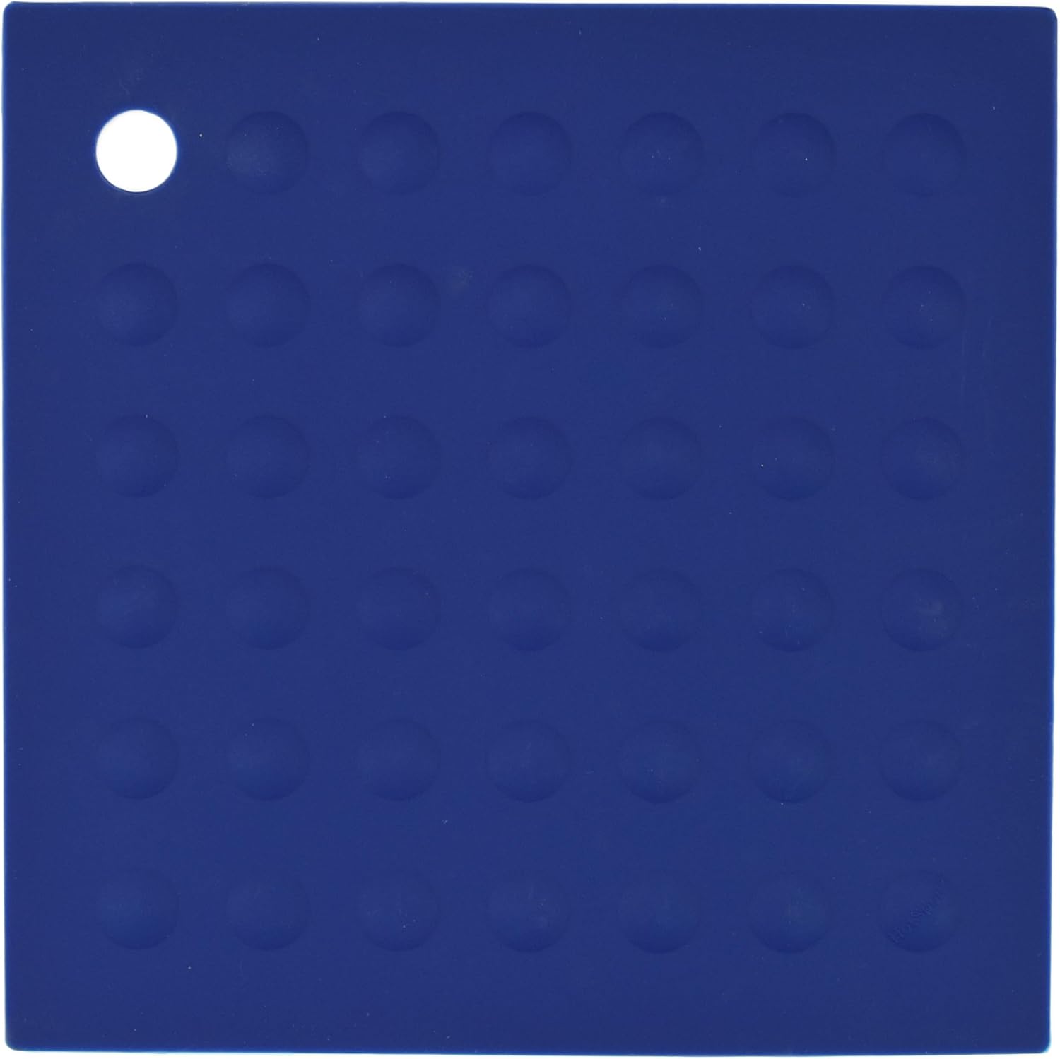 Lamson Silicone Trivet, 7 x 7 in Square Pot Holder and Jar Opener, Blue