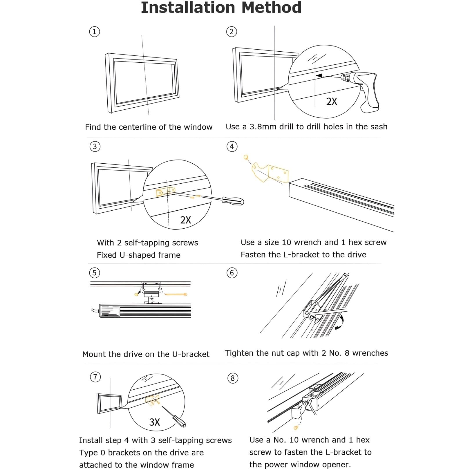 Smart Elektrischer Fensteröffner mit Fernbedienung & Wandschalter, verstellbarer Hub, 300 mm - 1000 mm, ideal für Dachfenster und Dachlüftungsgitter