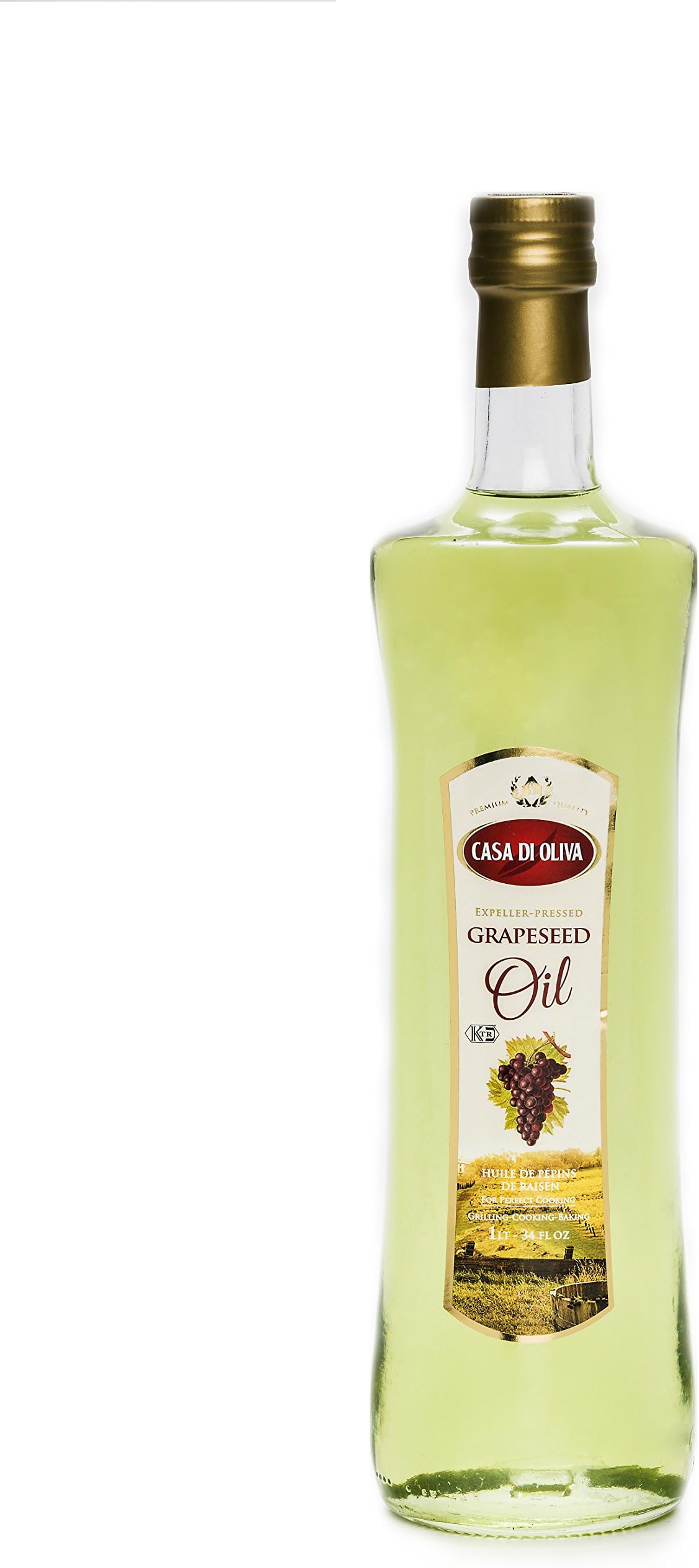 Casa Di Oliva Grapeseed Oil, 34 Fluid Ounce