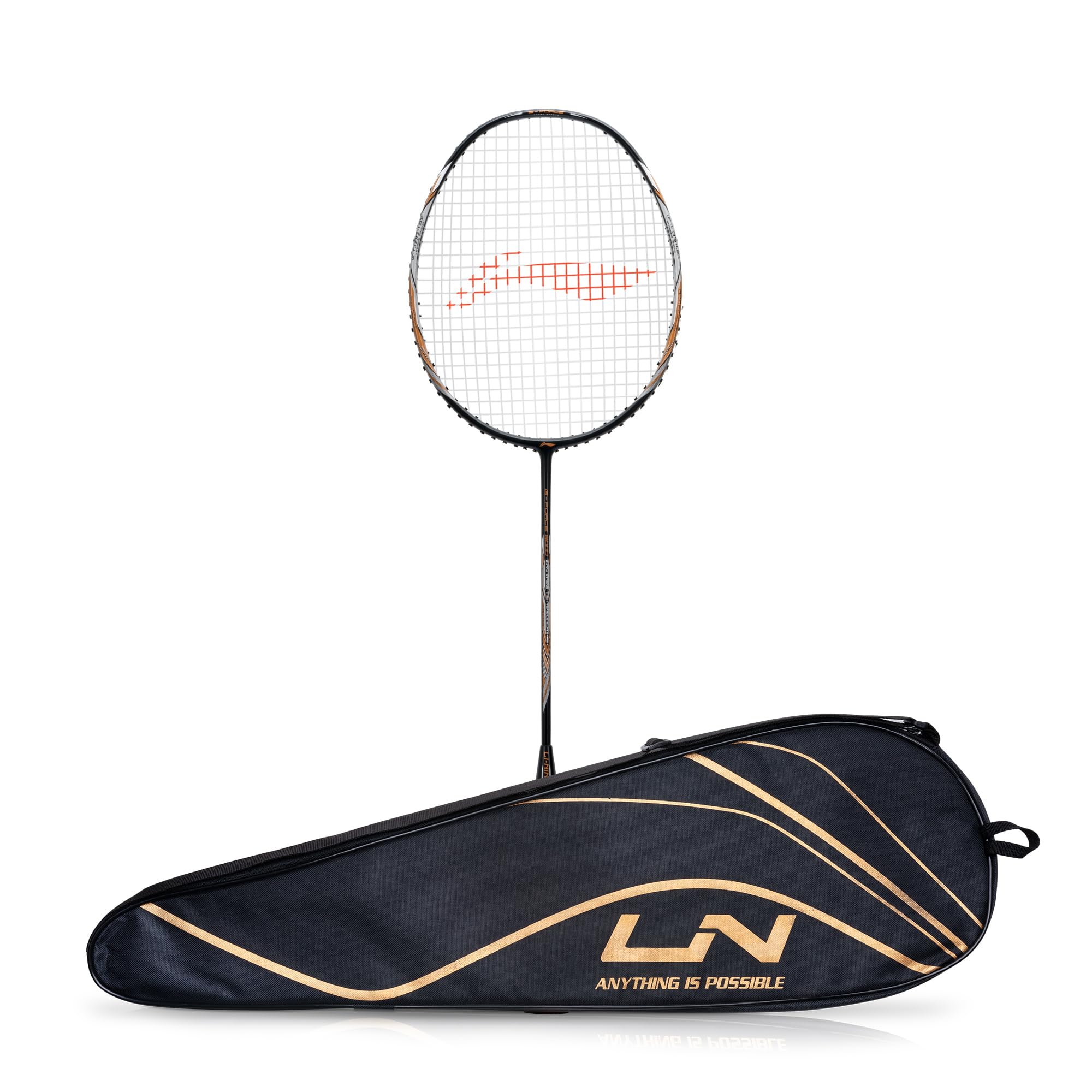 Li-Ning G-Force Extra Strong 9000 Carbon Fibre Badminton Racquet with Free Full Cover(35 LBS Ultra HIGH Tension)
