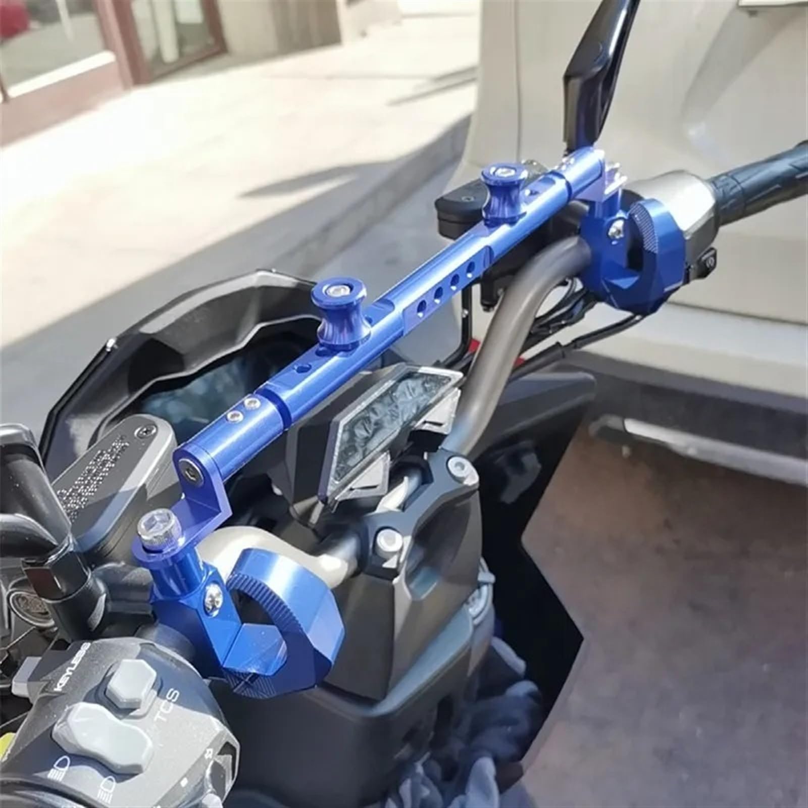 Dla Kymco Krv180 KRV180 Akcesoria Motocyklowe Wielofunkcyjny Stojak Na Telefon Komórkowy Stojak Na Równowagę Poprzeczka (Kolor : Red A, Rozmiar : 1)