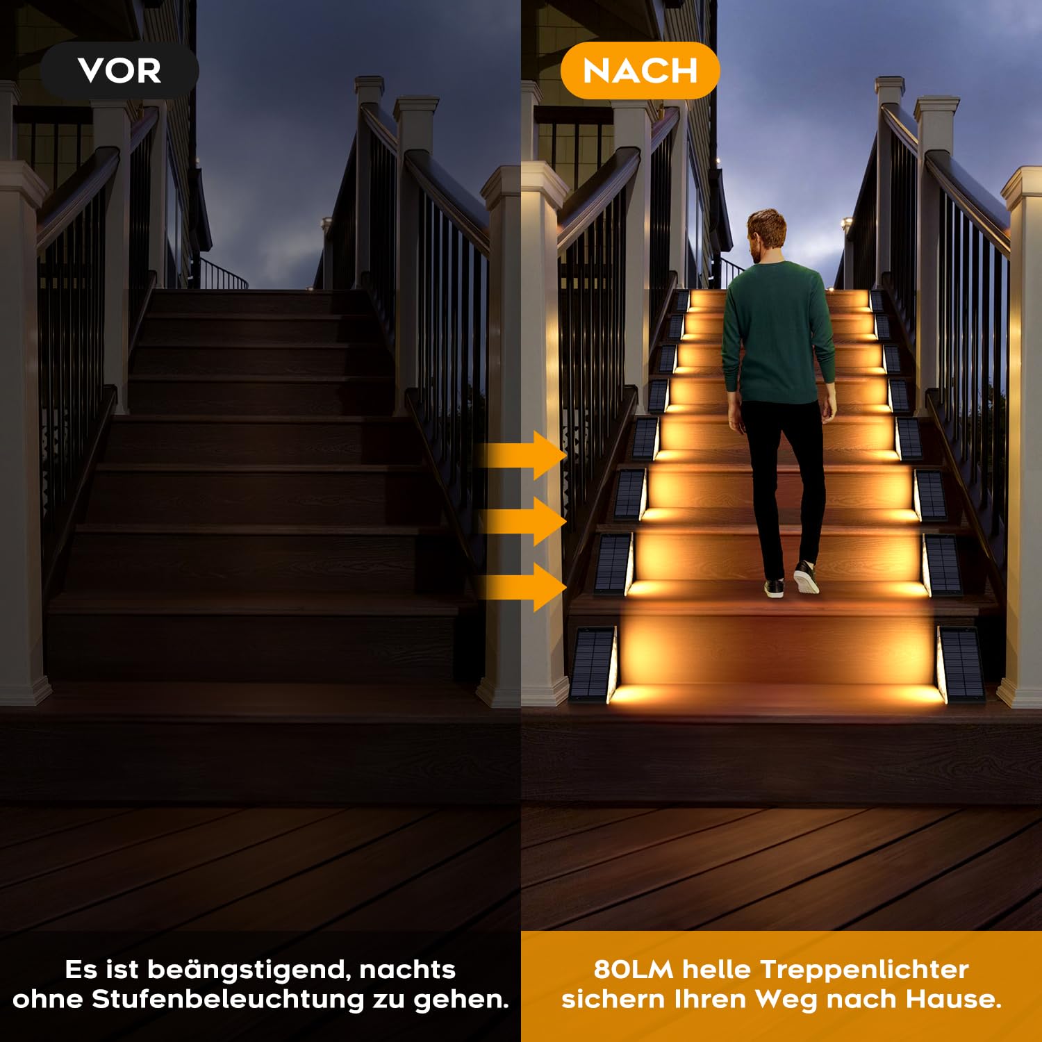 Shuniu LED Gartenlampen IP65 Wasserdicht Außen Solarleuchten 10 Stück
