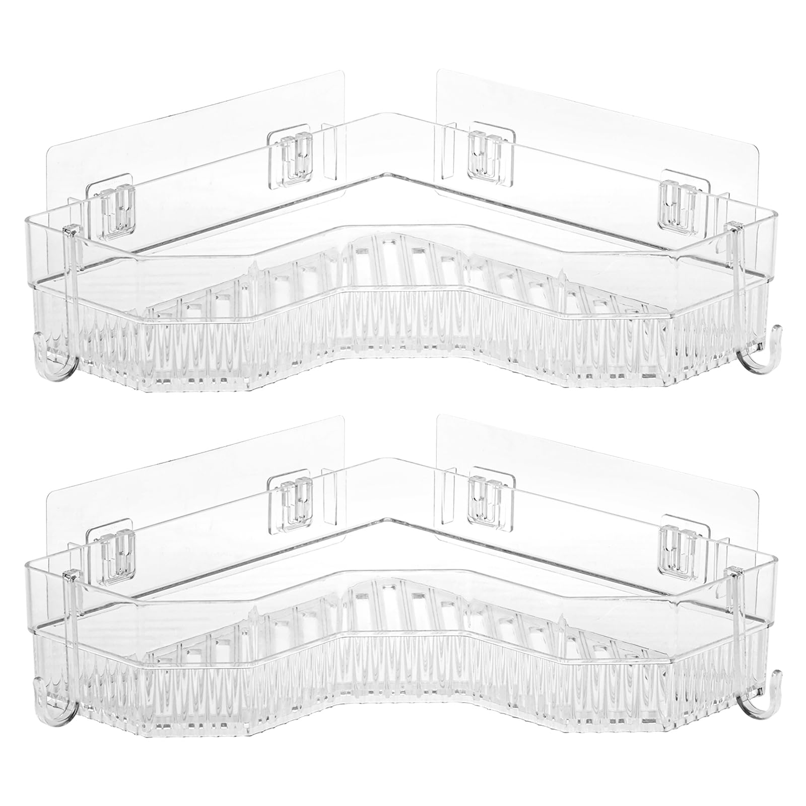 US 2 Pcs Shower Shelves Corner Shower Shelves Enduring Corner Shower Caddy Easy to Install Shower Shelves Corner