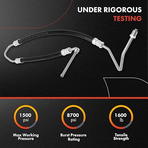 Miniatura 2 de A-Premium Conjunto de manguera de presión de dirección asistida compatible con Jeep Grand Cherokee 2005-2010, Grand Cherokee 2007-2009, Commander,