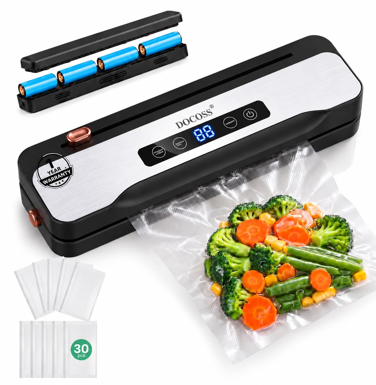 Docoss Vacuum Sealer - Keep Food Fresh! -10
