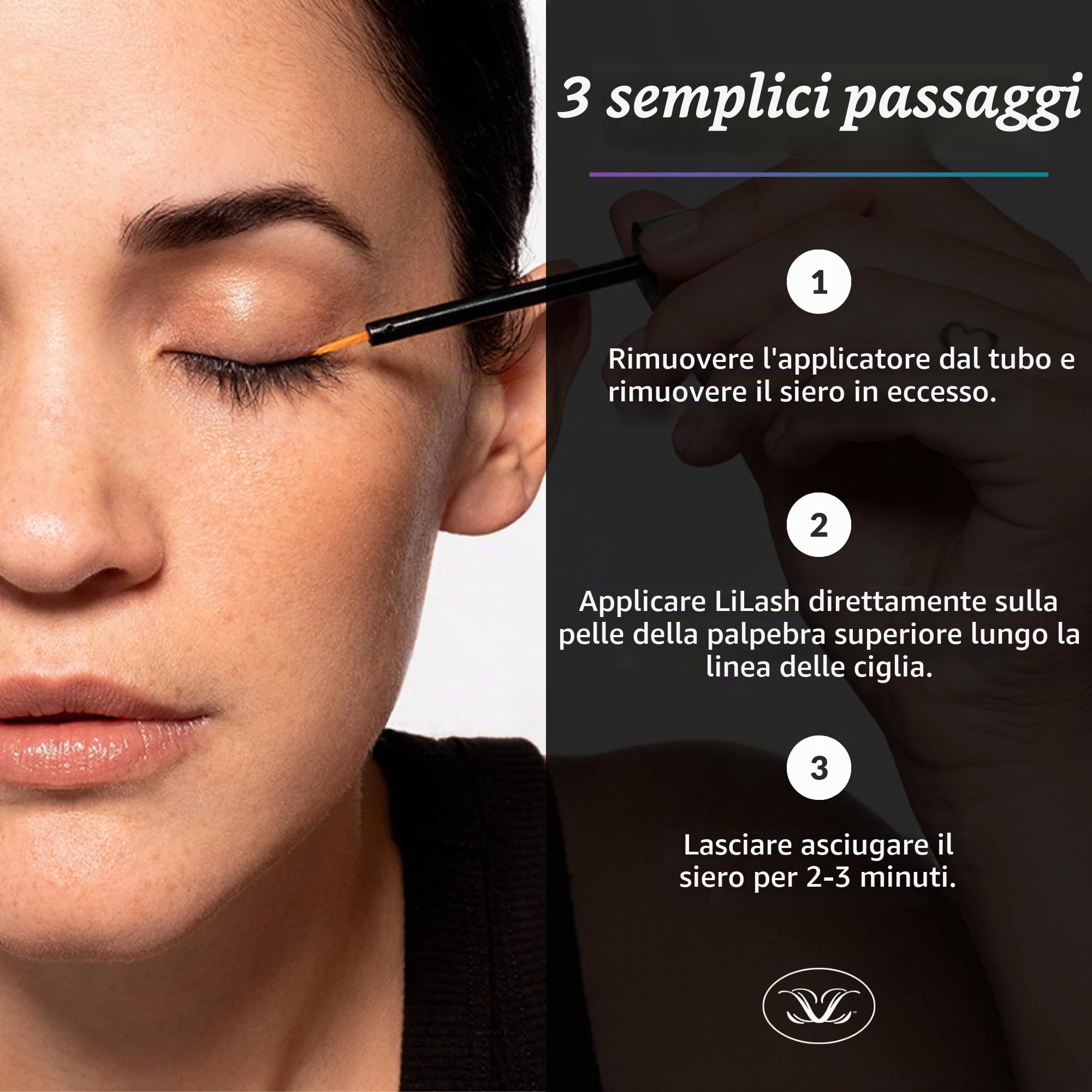LiLash Siero Purificato Per Ciglia Formulato Dal Medico XL Per Ciglia Più Piene E Dall'Aspetto Più Lungo | Sicuro Per Occhi Sensibili E Portatori Di Lenti A Contatto | Fornitura Per 6 Mesi (4 ML)