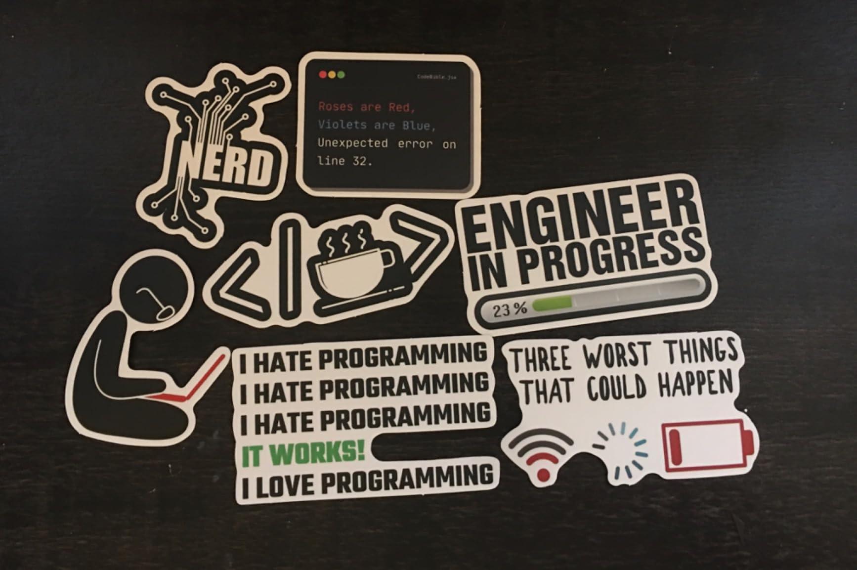 Programmer stickers