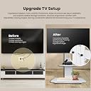 Wooden/Metal TV Stand Height Adjustable Floor TV Stand Holds Upto 55 inch LED/Smart TV's,TV Mount- Curved gallery image