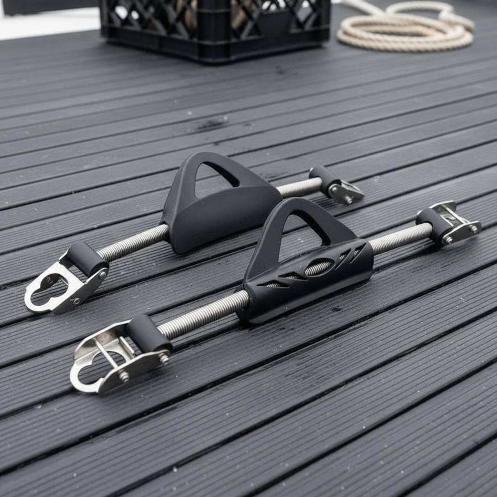 Correa de Resorte para Aletas de Buceo con Acero 304 Resistente al Agua Salada Tira de Talón de EPDM Antideslizante Ajuste Automático Adecuada para , Black , 33
