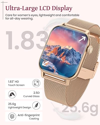 Miniatura 2 de AKUMAKA Relojes inteligentes para mujer (hacer llamadasresponder llamadas), Bluetooth 5.3 Android reloj inteligente para teléfonos, reloj de