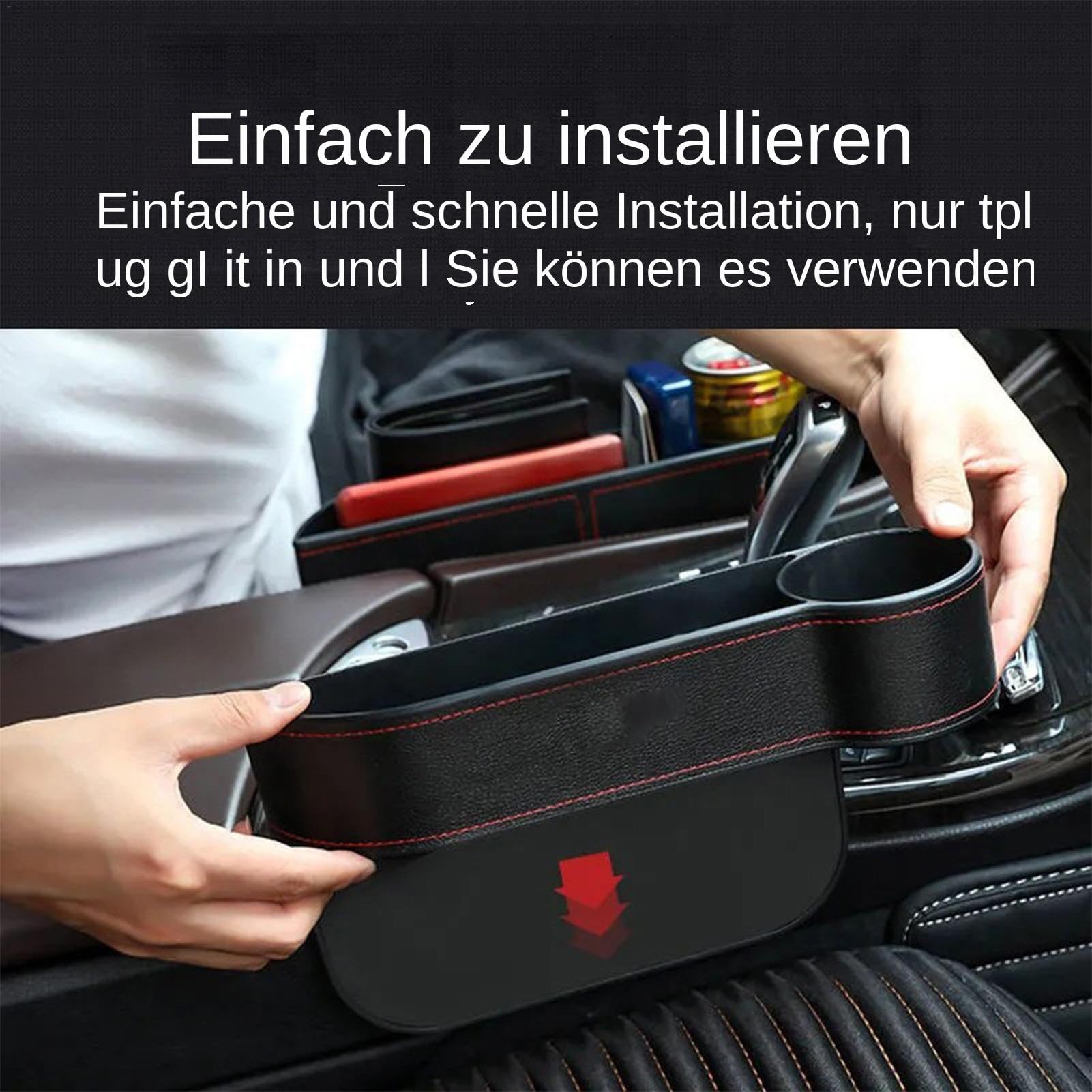 1 Paire Remplissage Espace Siège Voiture – Organiseur & Boîte De Rangement Gap Filler, Anti-Glisse Universel