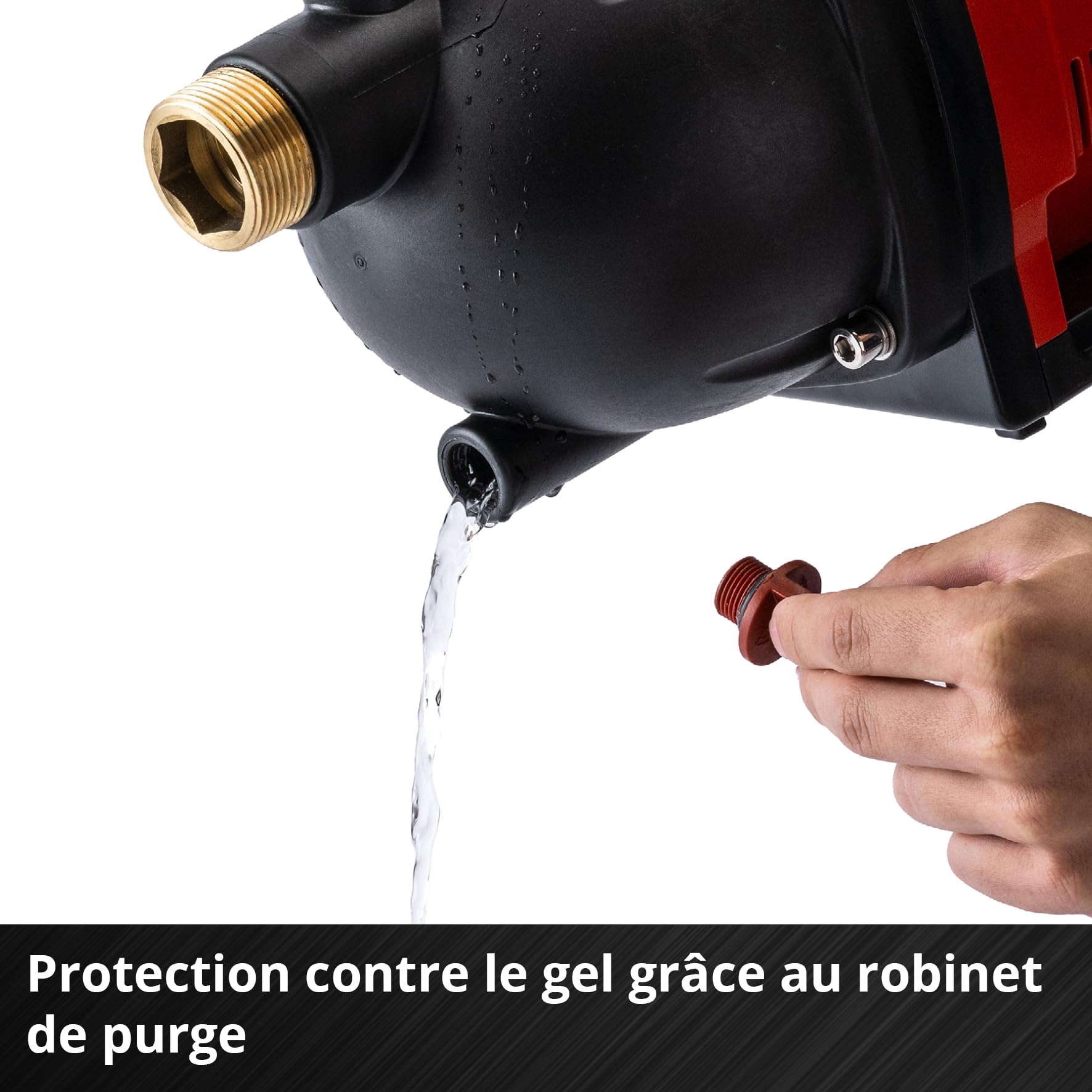 Einhell Pompe de jardin sans fil AQUINNA 36/30 Set | PXC | 36 V | 2,6 bar | débit 3000 l/h | hauteur 26 m | flexible d’aspiration 4 m | sans batterie