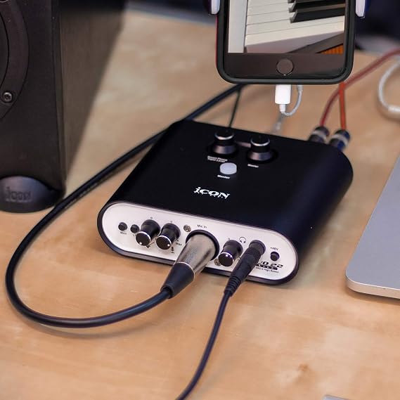 Icon Pro Audio Duo 22 Live USB Audio Interface with Mobile Streaming Function 1 Microphone Preamp