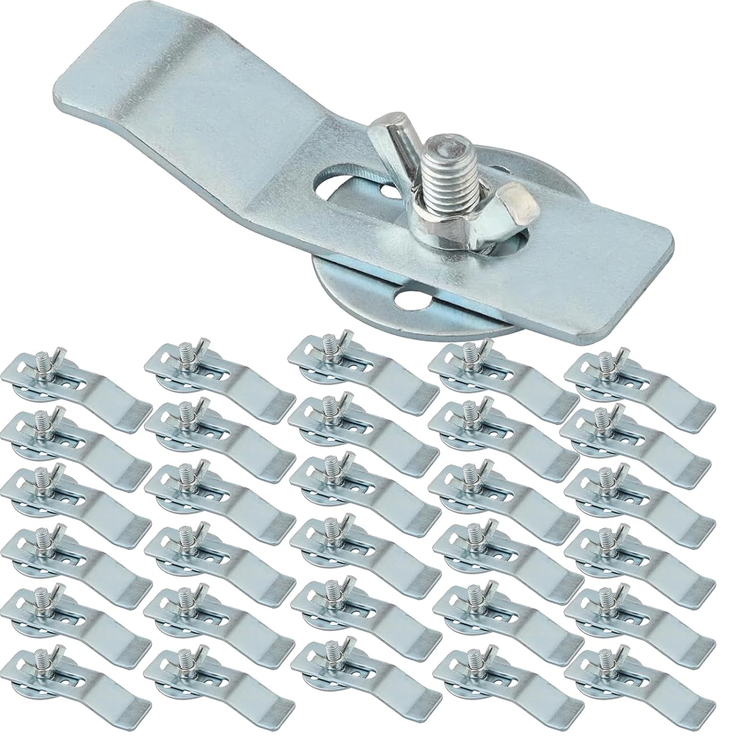 100Pcs 304 Stainless Steel Heavy Duty Sink Clips Kit, Epoxy Undermount Sinks Installation Repair Hardware Clips, Kitchen Bathroom Fastener Support Brackets