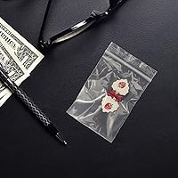 Vista 7 de 600 bolsas de plástico transparente con cremallera de 2 x 3 pulgadas, bolsas de almacenamiento resellables de 2 mil de grosor para joyas, pastillas