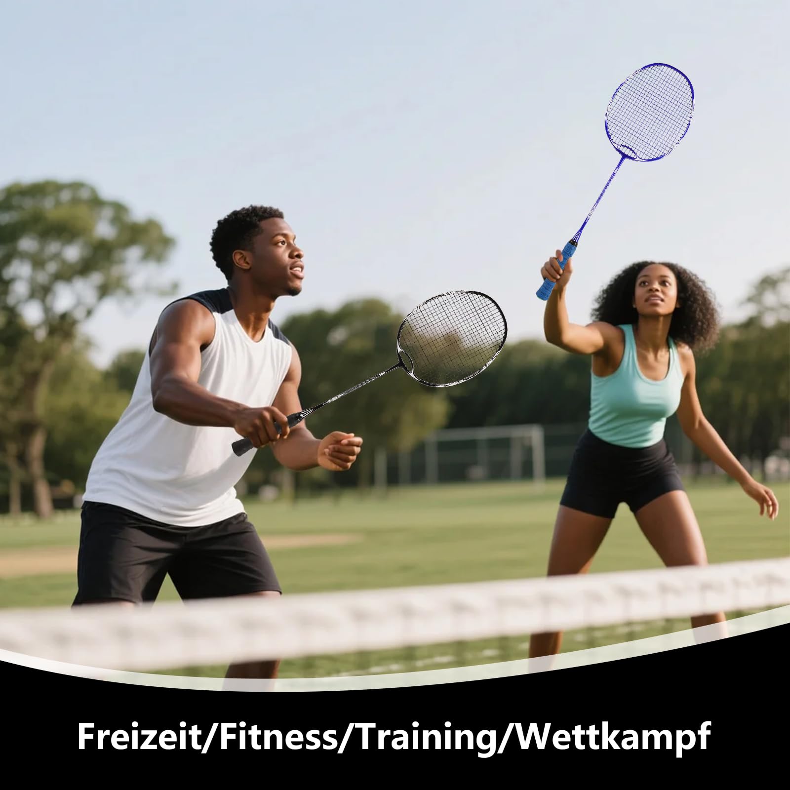 Badminton SchläGer,FederballschläGer,Vollcarbon-Ultraleichter 82g ProfischläGer,EinschließLich 1 SchläGer Und 1 Balltasche,Geeignet FüR TäGliche Fitness- Und TrainingswettkäMpfe
