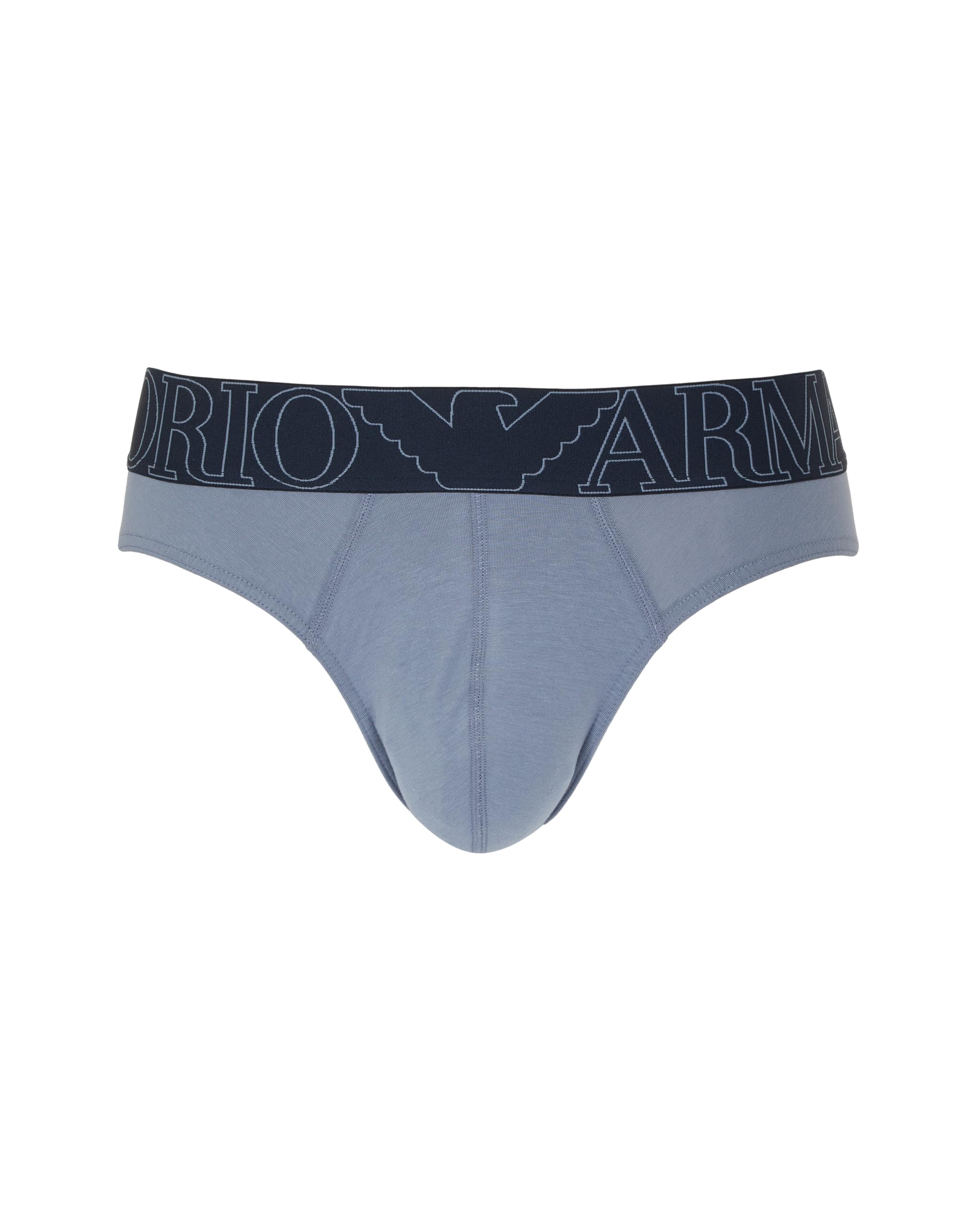 Emporio Armani Herren Megalogo Brief Slip, grau, XL