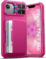 Vista 26 de ATATOO Funda para iPhone 17 con Portador de Tarjetas (Almacena 3-5 Tarjetas) [Bloqueo RFID] y Cubierta Deslizante para Cámara, Protección de Grado