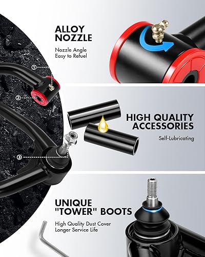 Miniatura 2 de Brazos de control superiores de 2-4 pulgadas para Silverado 1500Sierra 1500 2007-2018, kit de brazo de control de suspensión dynofit para Tahoe