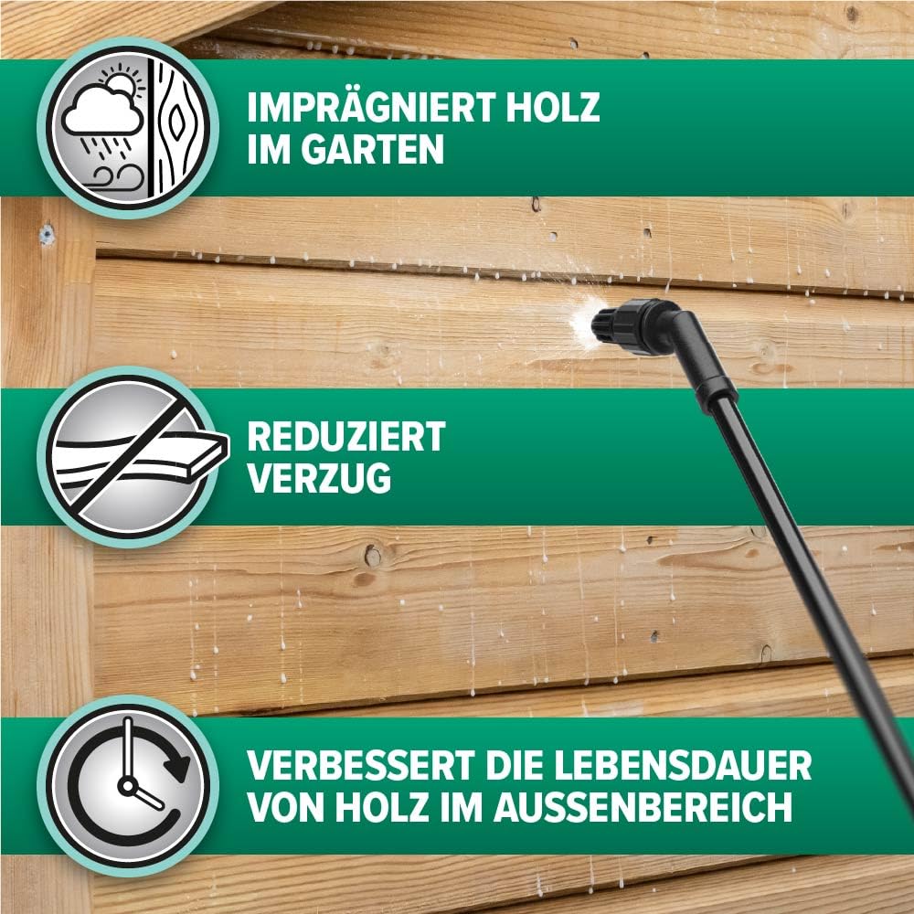 Roxil Holzlasur (5 L, Transparent) - Bis zu 10 Jahre Witterungsschutz und Hydrophobierung für Weichholz und gealtetes Hartholz - Geeignet für Holzmöbel, Gartenmöbel