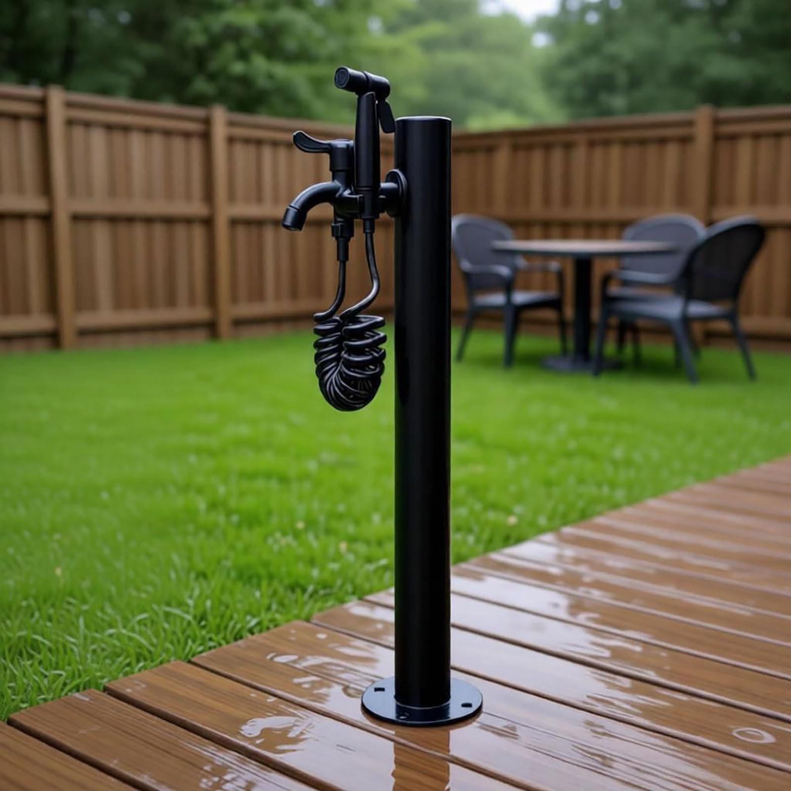 TYYCKJ 304 Stainless Steel Garden Water Column,Outdoor Faucet Water Column,Outdoor Antifreeze Faucet Water Dispenser Hydrant Water Feature Fountain,for Farm Pasture Backyard Irrigation Washing