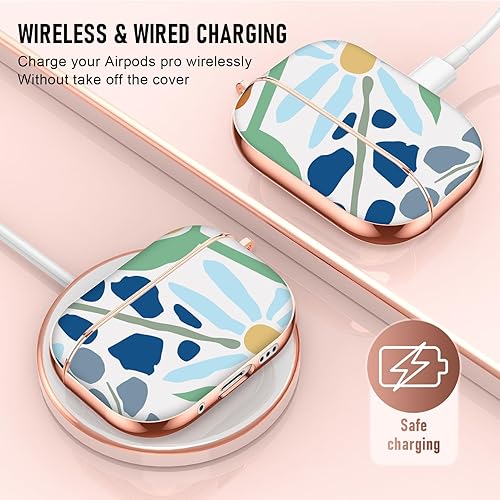 Vista 22 de Maxjoy for AirPods 2nd Generation Case, Unique Design Hard Protective Shockproof Airpods Case Cover with Keychain Compatible with Apple AirPods Sea