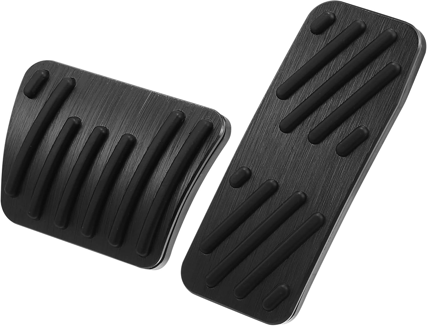 X AUTOHAUX 1 Set Brake Pedal Pad Gas Accelerator Pedal Cover for Jeep Cherokee 2014-2021 Black