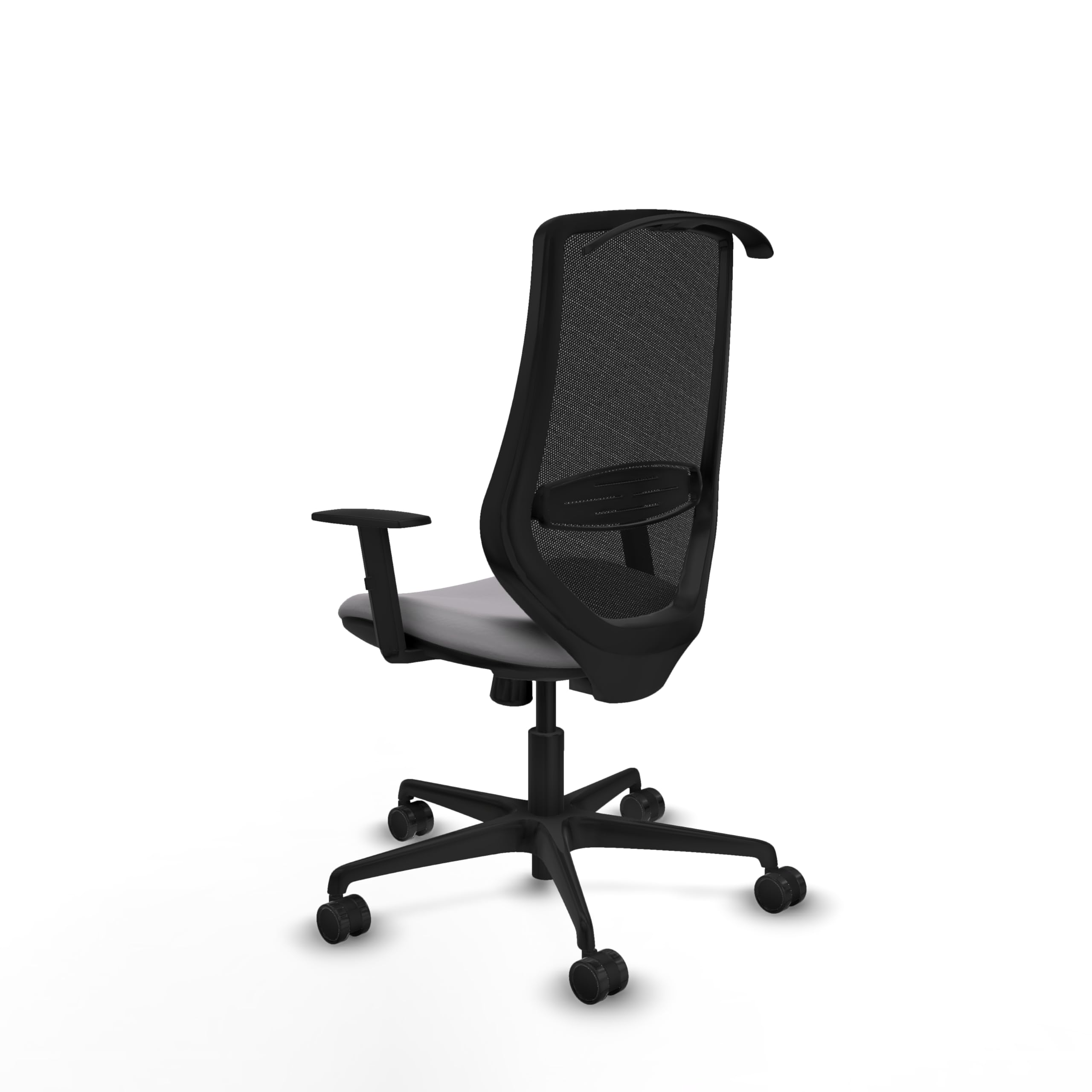 Piqueras y Crespo Silla de Oficina Mardos ergonómica para 8 Horas de Uso, con Respaldo Fijo, Brazos 1D, Apoyo Lumbar 1D y Mecanismo sincro 4 Posiciones, Ideal para 120 Kg