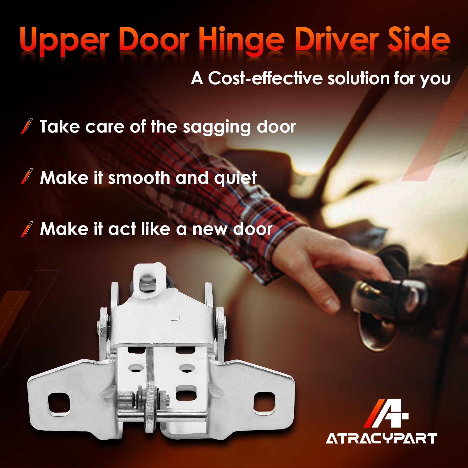 Dropship NEW LOWER DOOR HINGE FRONT OR REAR LEFT SIDE FOR JEEP DODGE Chrysler 55113665ai