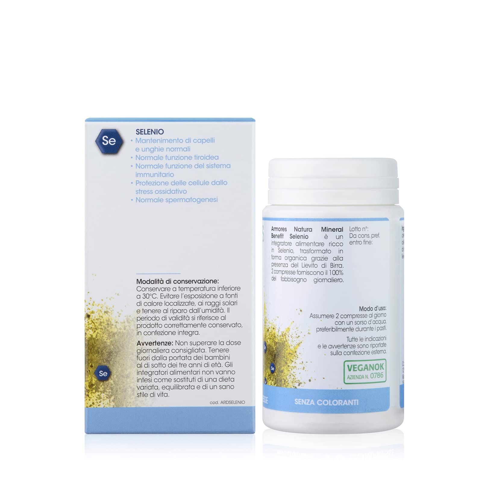 Armores Natura - Armores Mineral Benefit Selenio Integratore Ricostituente 90 Compresse - 943776979