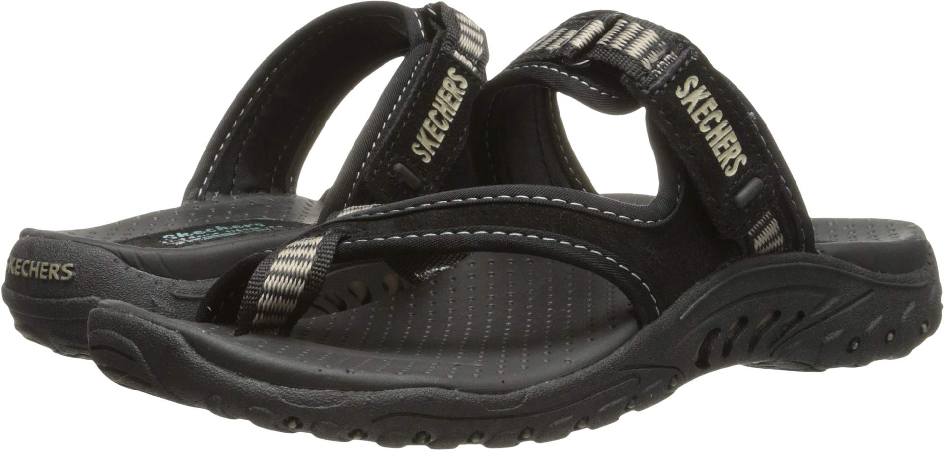 Skechers womens Reggae - Brush Strokes Flip-slop Sandalsflip flop