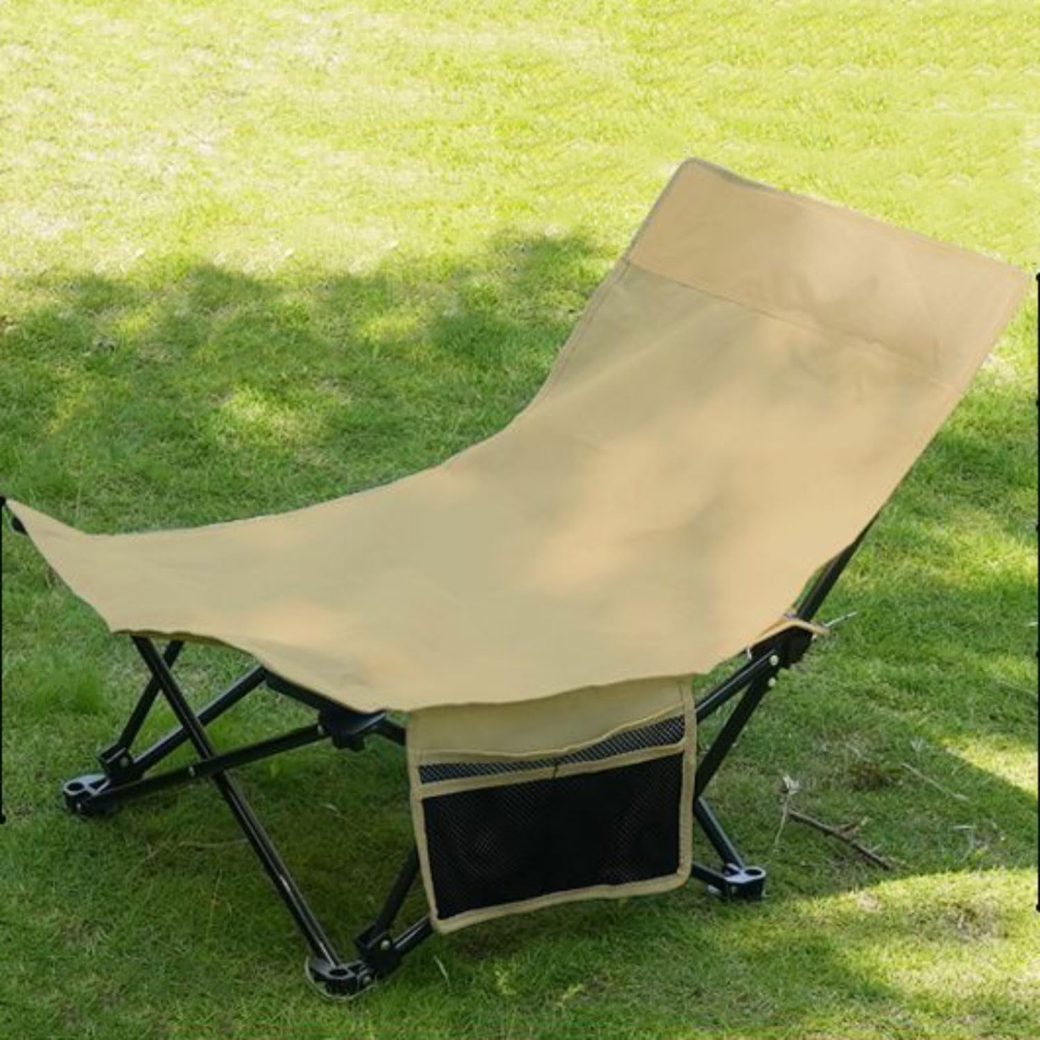 Chaise pliante de camping portable et légère avec dossier inclinable