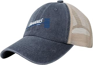Brandeis University Adjustable Baseball Cap Sport Vintage Washed Mesh Baseball Cap