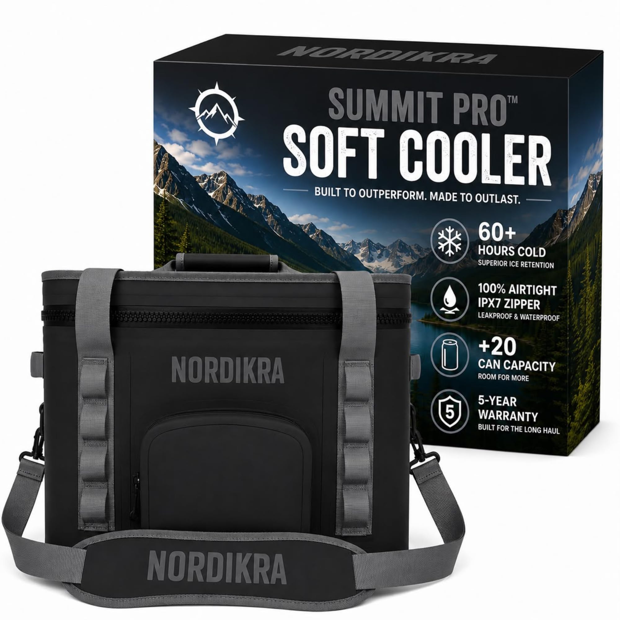 Amazon.com: NORDIKRA Soft Cooler - Insulated Cooler Bag, 20 Can