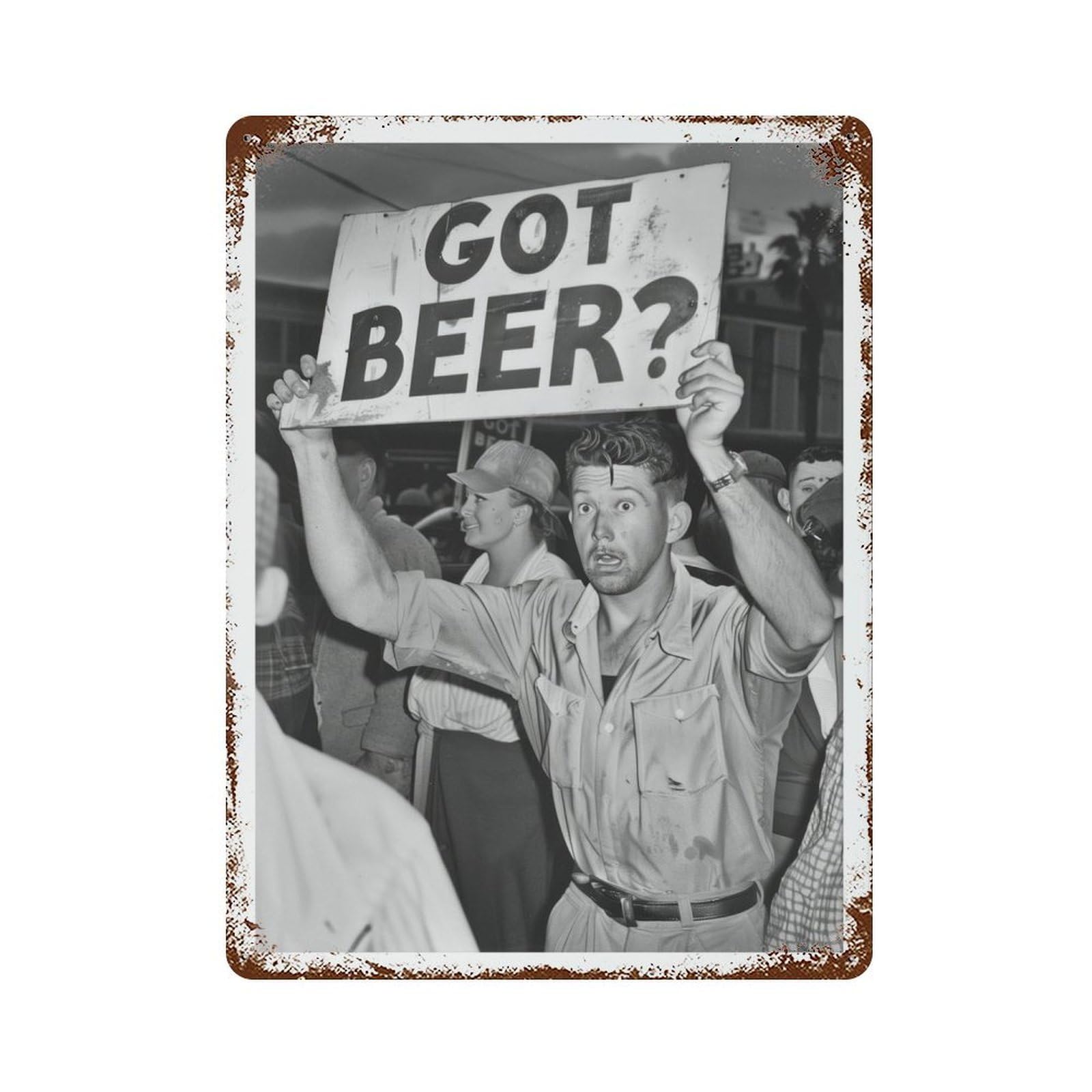 xiaoxiaoshen Got Beer Vintage Protest Speakeasy Man Cave Decor Wall Decor Art Metal Tin Poster Modern Home Decor Art Home Bar Shop Decorations Vintage Sign 40x30cm