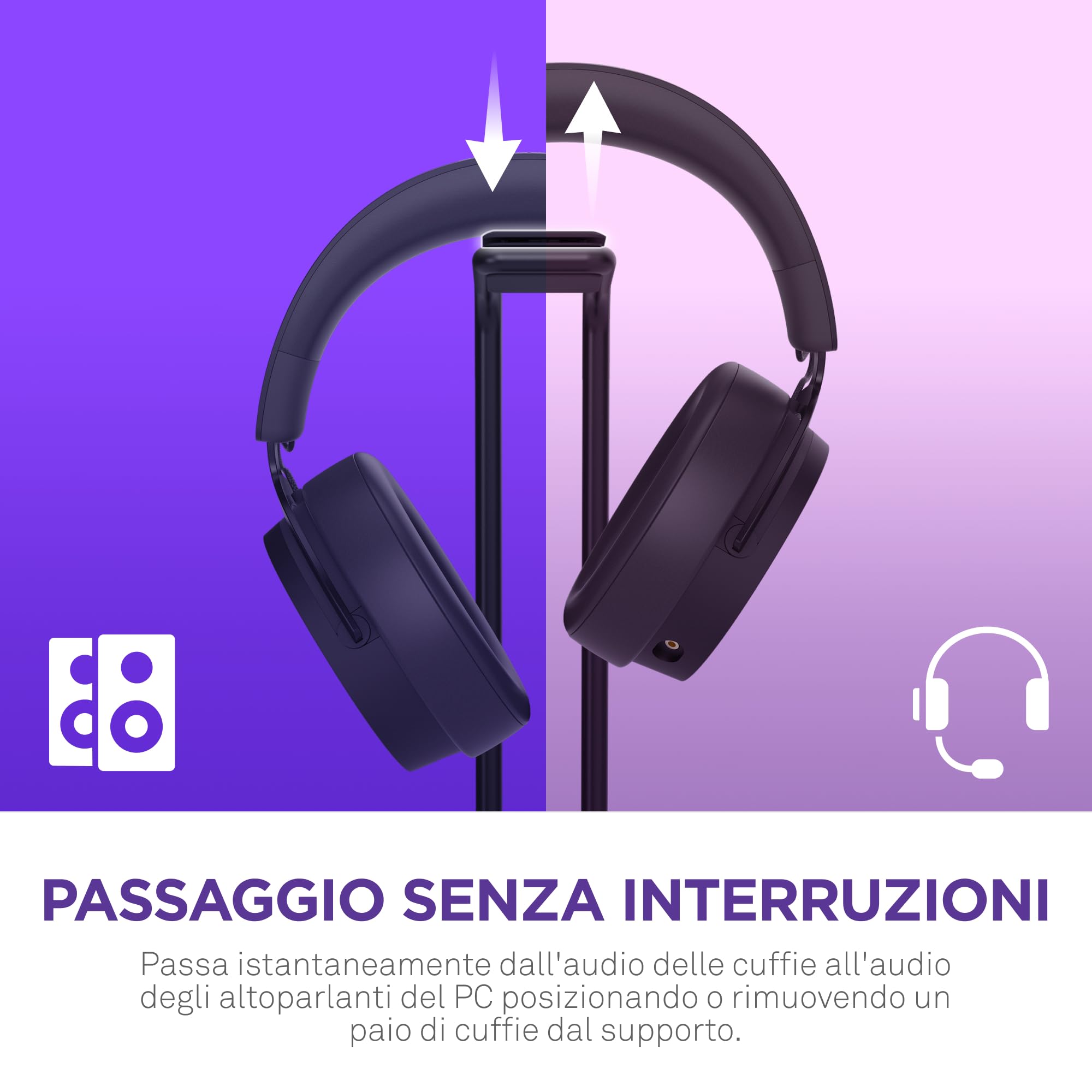 NZXT Relay SwitchMix supporto per cuffie da gioco per PC e mixer audio - AP-USMSM-B1 - Passaggio senza interruzioni tra l'audio delle cuffie e degli altoparlanti - Mixer di qualità da studio - Nero