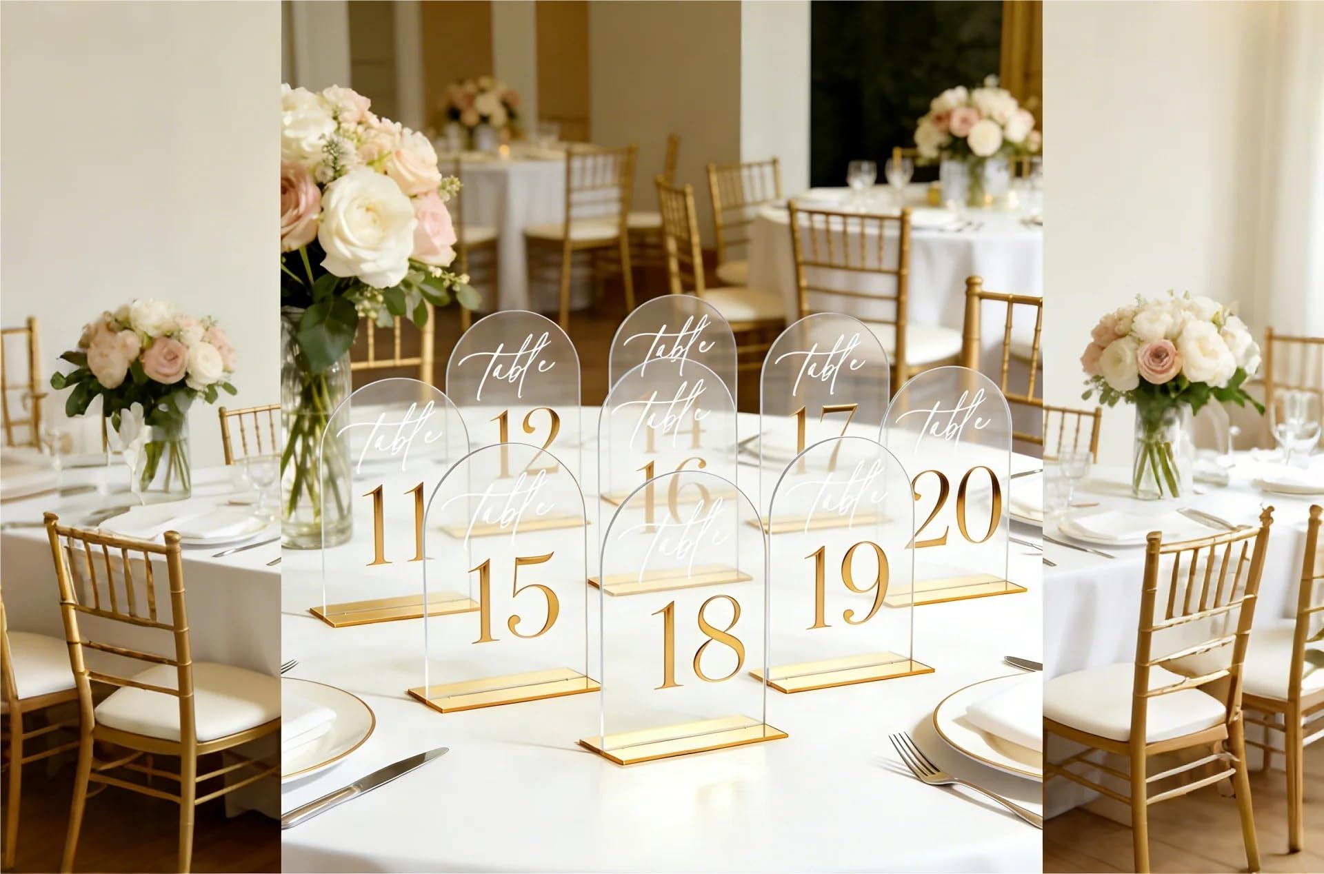 Soportes Papel MenúS Mesa Números de mesa 1-10 1-20 for la recepción bodas