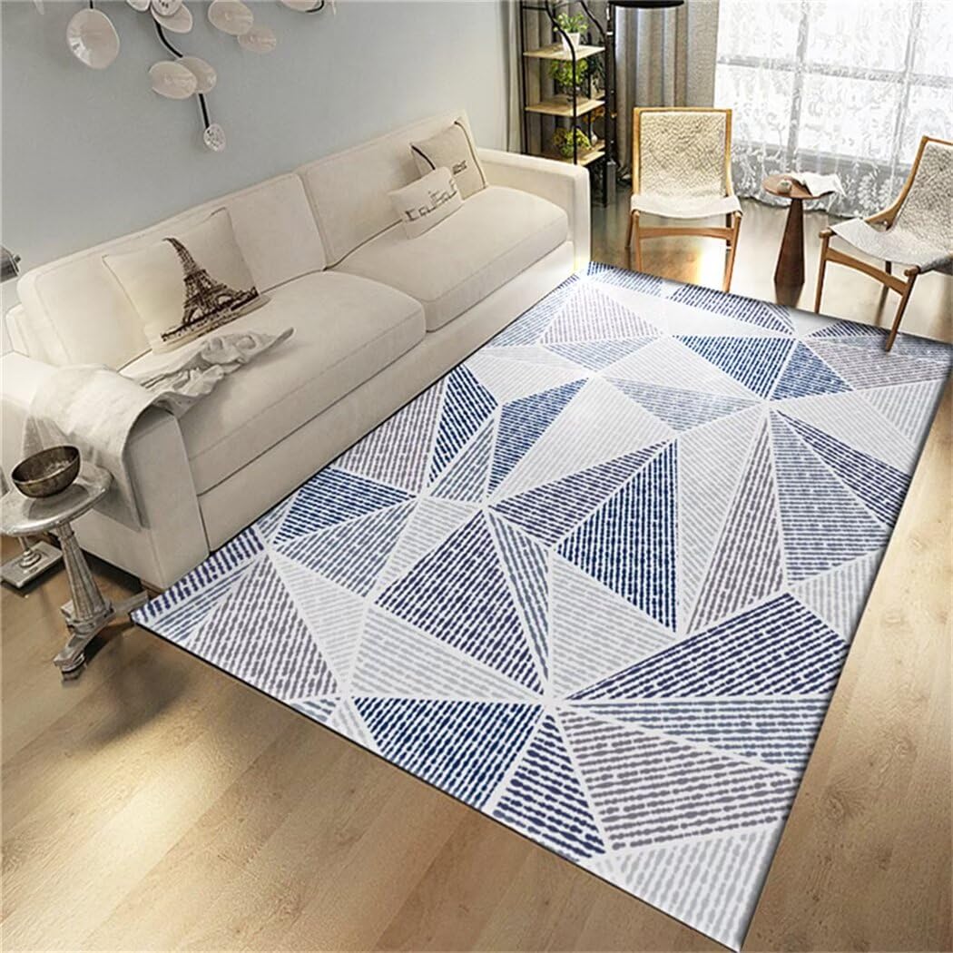 Tapis de salon doux bleu 70x120 pour chambre de garçons et tapis de sol bébé