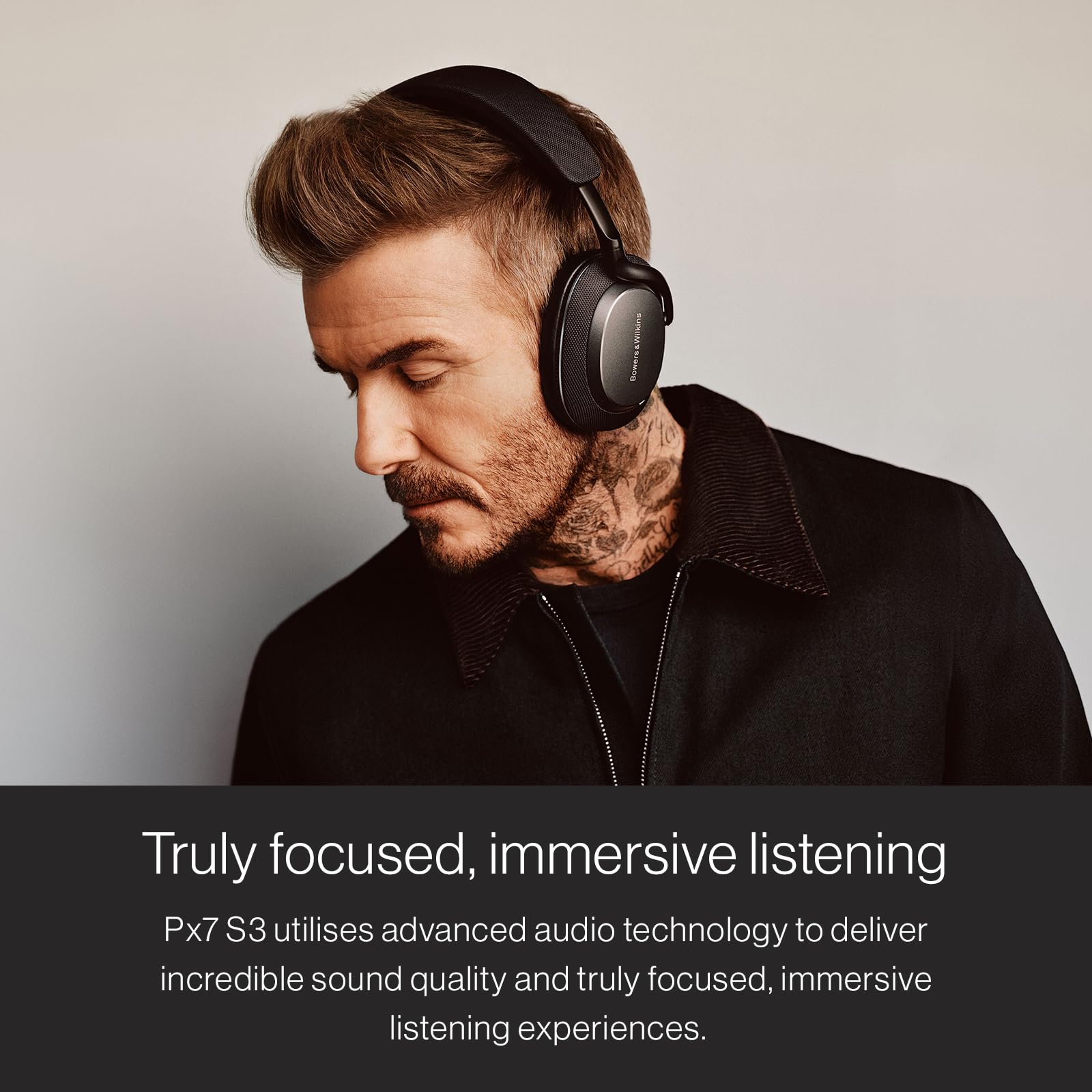 Bowers & Wilkins Px7 S3 Auriculares inalámbricos sobre el oído, reducción de Ruido Avanzada, DSP de 24 bits, aptX Lossless, 30 Horas de reproducción, 8 micrófonos, Carga rápida - Vintage Maroon